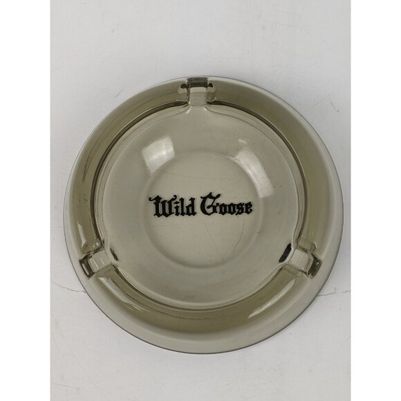 Vintage WILD GOOSE Tavern 1970s Anaheim California Glass Ashtray - Picture 1 of 9